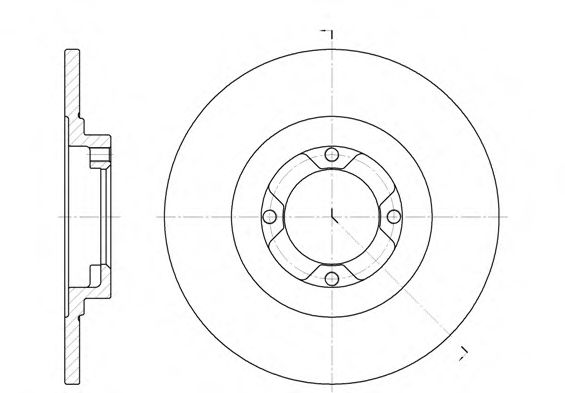 Тормозной диск WOKING D6400.00