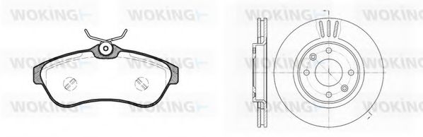 Комплект тормозов, дисковый тормозной механизм BENDIX DP61029