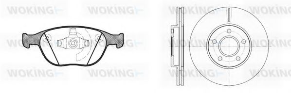Комплект тормозов, дисковый тормозной механизм BENDIX DP24025
