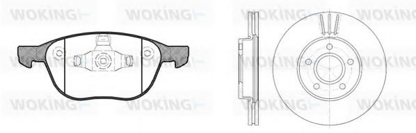 Комплект тормозов, дисковый тормозной механизм BENDIX DP24026