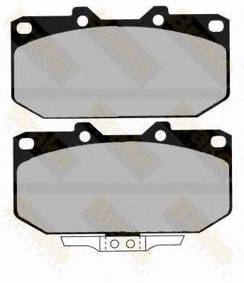 Комплект тормозных колодок, дисковый тормоз Brake ENGINEERING PA1230