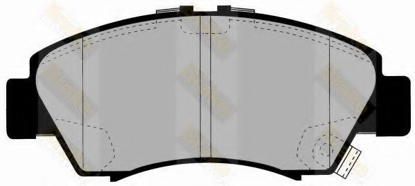 Комплект тормозных колодок, дисковый тормоз Brake ENGINEERING PA1345