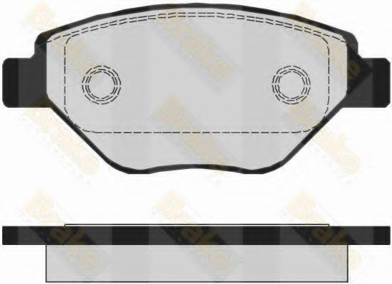 Комплект тормозных колодок, дисковый тормоз Brake ENGINEERING PA1489