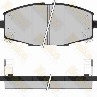 Комплект тормозных колодок, дисковый тормоз Brake ENGINEERING PA837