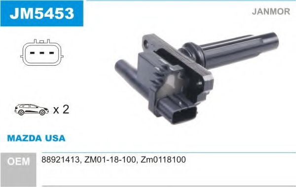 Катушка зажигания JANMOR JM5453