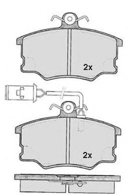 Комплект тормозных колодок, дисковый тормоз RAICAM RA.0323.1
