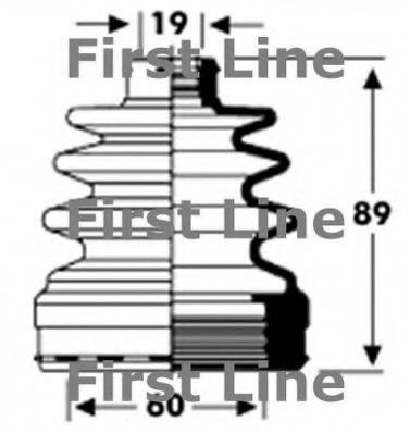 Пыльник, приводной вал FIRST LINE FCB2795