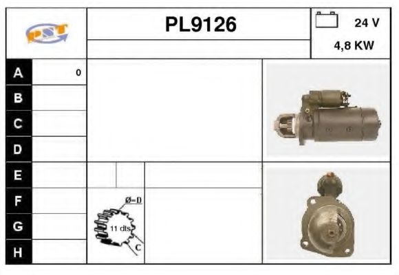 Стартер SNRA PL9126