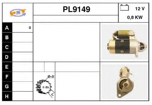 Стартер SNRA PL9149