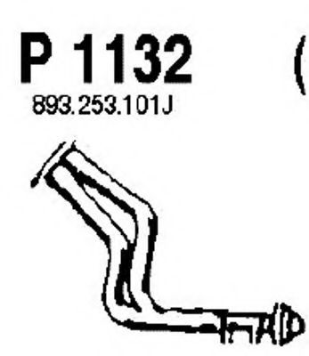 Труба выхлопного газа FENNO P1132
