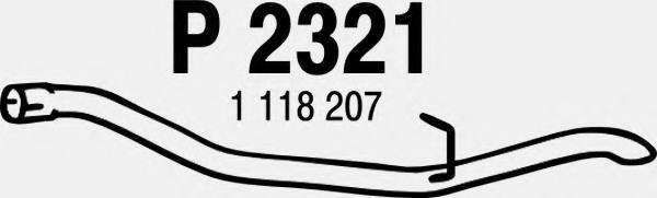 Труба выхлопного газа FENNO P2321