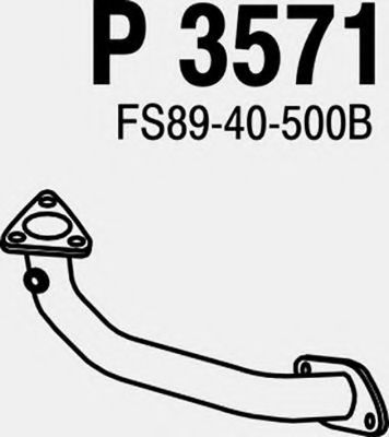 Труба выхлопного газа FENNO P3571