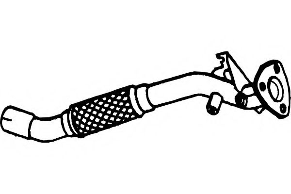 Труба выхлопного газа TESH 301929