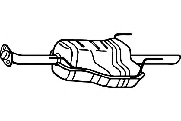 Глушитель выхлопных газов конечный FENNO P4493
