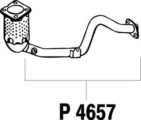 Труба выхлопного газа FENNO P4657