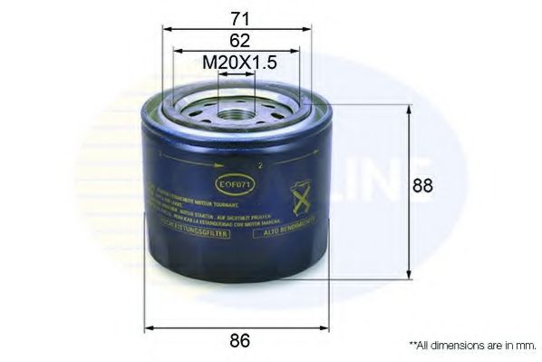 Масляный фильтр COMLINE EOF071