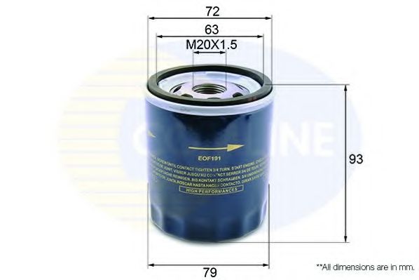 Масляный фильтр COMLINE EOF191