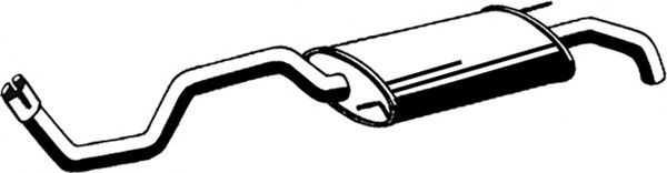 Глушитель выхлопных газов конечный ASMET 19023