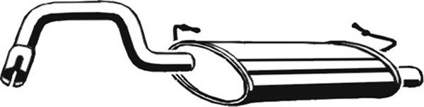 Глушитель выхлопных газов конечный ASMET 18.010