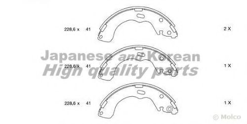 Комплект тормозных колодок ASHUKI 1050-0403