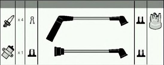 Комплект проводов зажигания ASHUKI C780-26