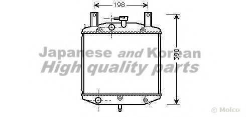 Радиатор, охлаждение двигателя ASHUKI D551-10