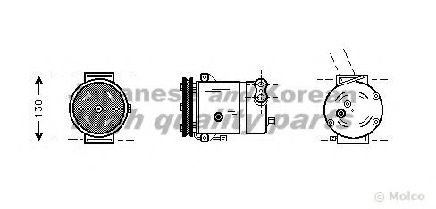 Компрессор, кондиционер ASHUKI J555-02