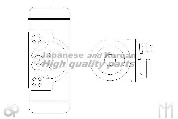 Колесный тормозной цилиндр ASHUKI US104408