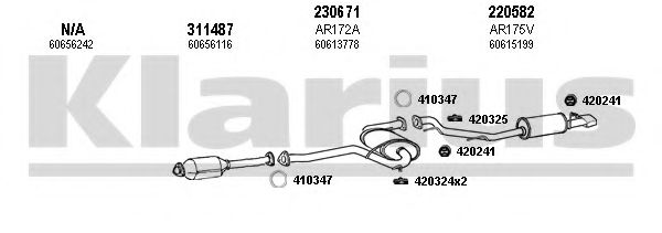 Система выпуска ОГ KLARIUS 030283E