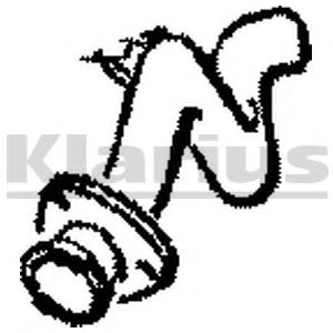 Труба выхлопного газа KLARIUS 120084