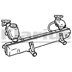 Средний глушитель выхлопных газов KLARIUS 210271