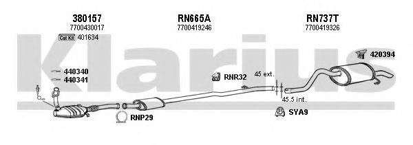 Система выпуска ОГ KLARIUS 720711U