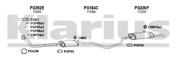 Система выпуска ОГ KLARIUS 630126U