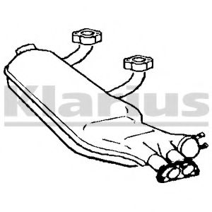 Труба выхлопного газа KLARIUS 210295