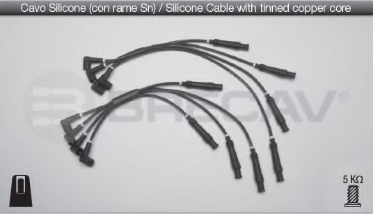 Комплект проводов зажигания BRECAV 01.527