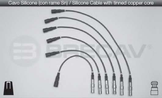 Комплект проводов зажигания BRECAV 02519