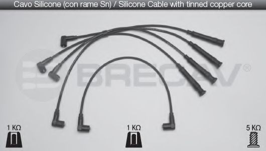Комплект проводов зажигания BRECAV 04526