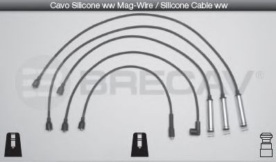 Комплект проводов зажигания BRECAV 09.533