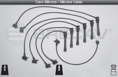 Комплект проводов зажигания BRECAV 33.532