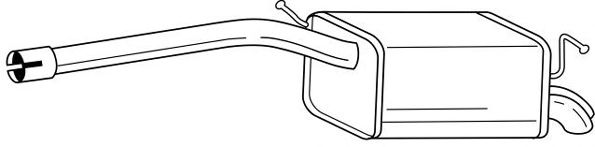 Глушитель выхлопных газов конечный MTS 60754