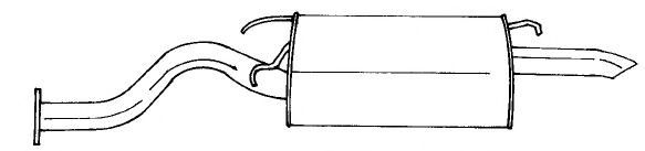 Глушитель выхлопных газов конечный SIGAM 65665