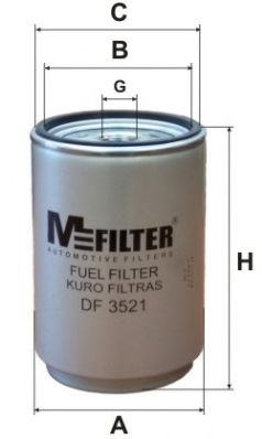 Топливный фильтр MFILTER DF 3521