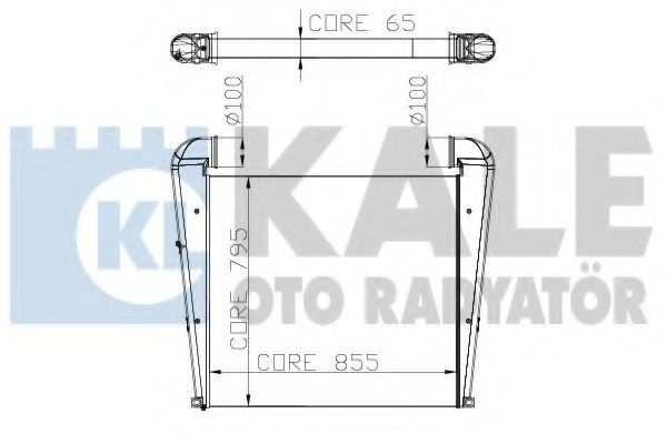 Интеркулер KALE OTO RADYATÖR 251400