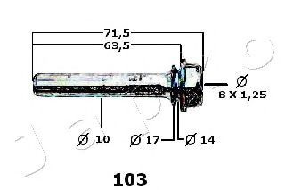 Ремкомплект, тормозной суппорт JAPKO 136103