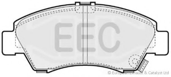 Комплект тормозных колодок, дисковый тормоз EEC BRP0816