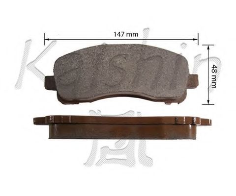 Комплект тормозных колодок, дисковый тормоз KAISHIN D6118