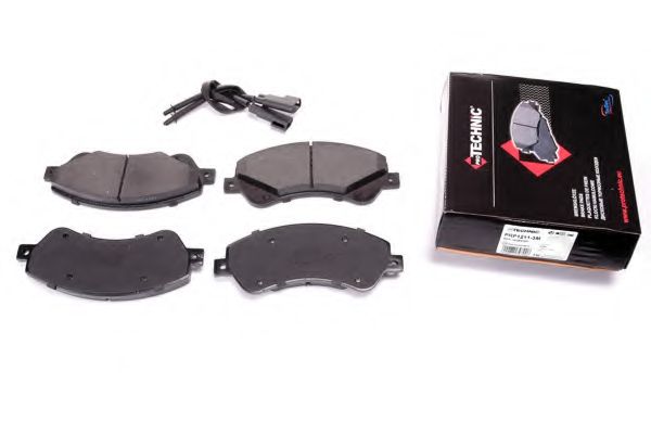 Комплект тормозных колодок, дисковый тормоз PROTECHNIC PRP1211-3M