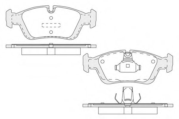 Комплект тормозных колодок, дисковый тормоз KSM-KOSHIMO 1850.0058193