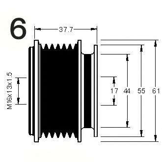 Механизм свободного хода генератора RPK T2063