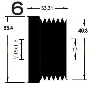 Механизм свободного хода генератора RPK 0381214